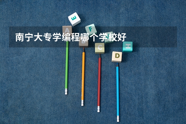 南宁大专学编程哪个学校好