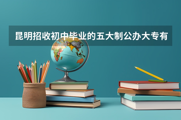 昆明招收初中毕业的五大制公办大专有哪些，多少分录取