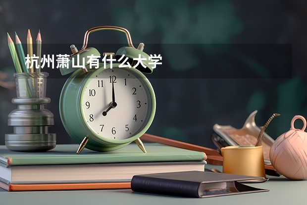 杭州萧山有什么大学