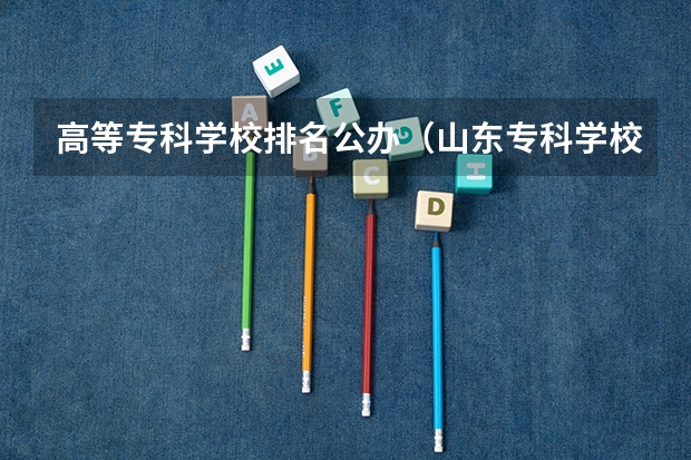 高等专科学校排名公办（山东专科学校排名公办）