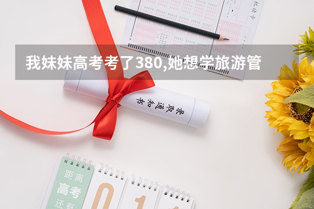 我妹妹高考考了380,她想学旅游管理,有谁知道哪个学校招专科并且有这个专业呀?学费低点最好了~
