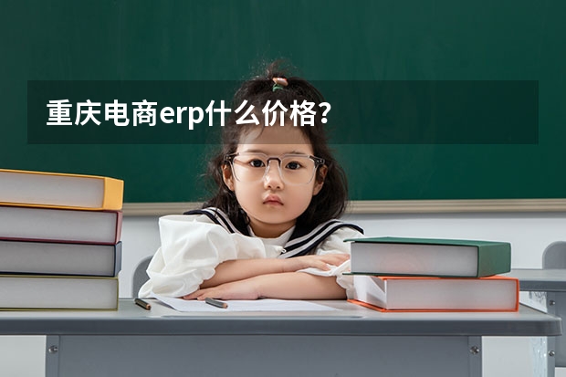 重庆电商erp什么价格？