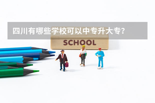 四川有哪些学校可以中专升大专？