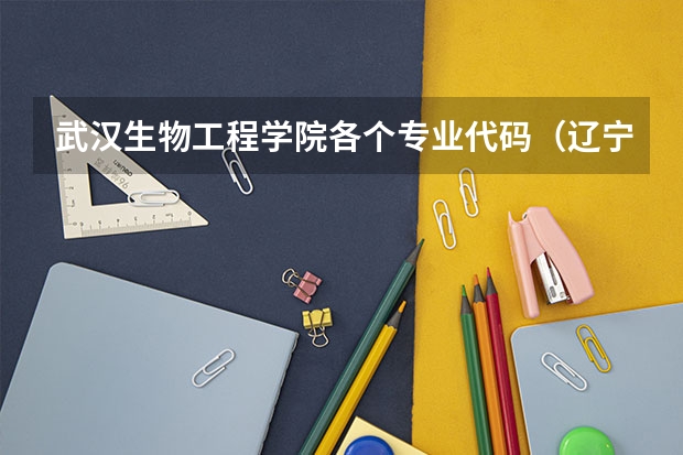 武汉生物工程学院各个专业代码(辽宁大学专科好不好?)