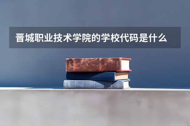 晋城职业技术学院的学校代码是什么
