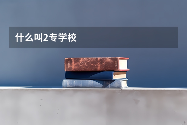 什么叫2专学校
