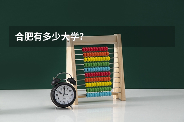 合肥有多少大学？