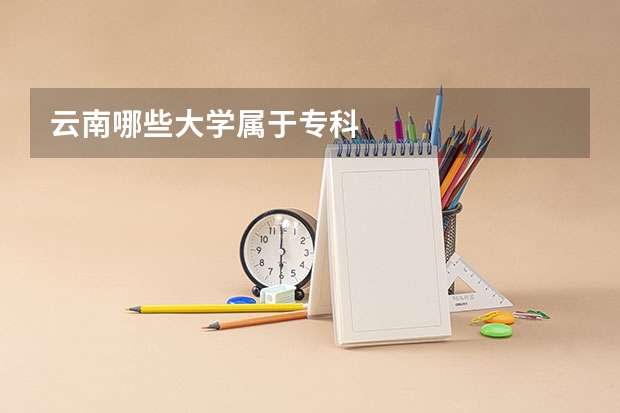 云南哪些大学属于专科