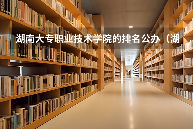 湖南大专职业技术学院的排名公办（湖南72所专科排名）