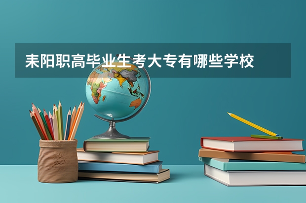 耒阳职高毕业生考大专有哪些学校