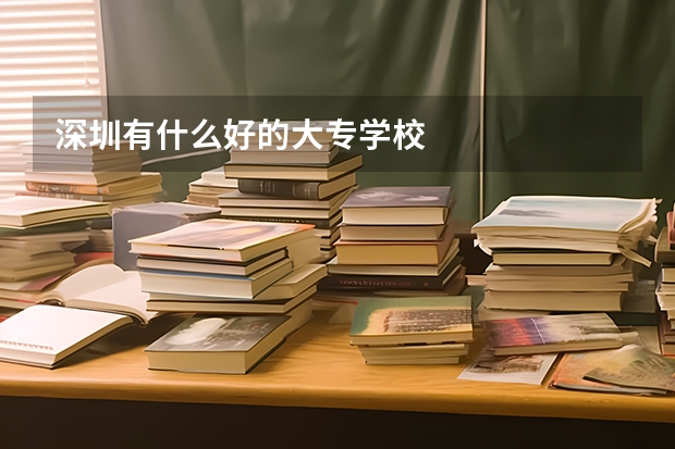 深圳有什么好的大专学校