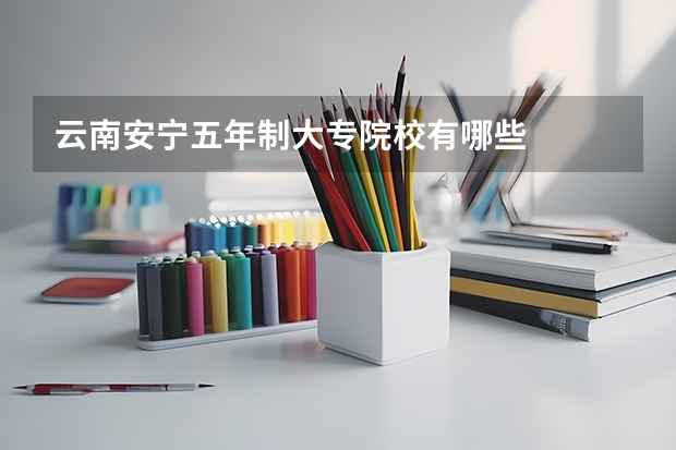 云南安宁五年制大专院校有哪些