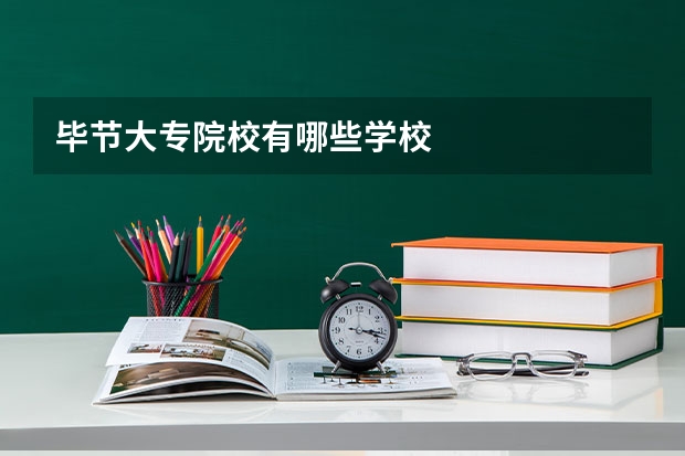 毕节大专院校有哪些学校