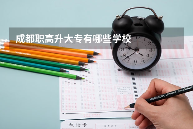 成都职高升大专有哪些学校