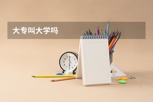 大专叫大学吗