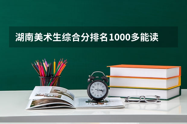 湖南美术生综合分排名1000多能读什么学校