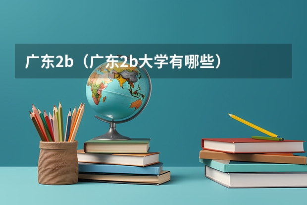 广东2b（广东2b大学有哪些）